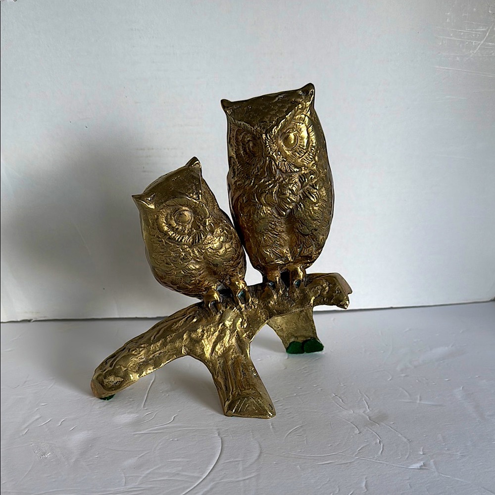 Vintage Brass Owl Figurine